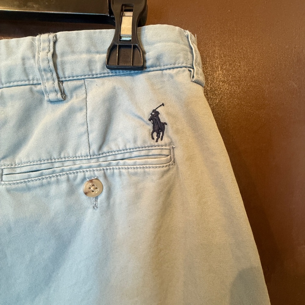 Ralph Lauren Blue Flat Front Shorts 100% cotton Impecable condition sz 36 - Picture 7 of 10